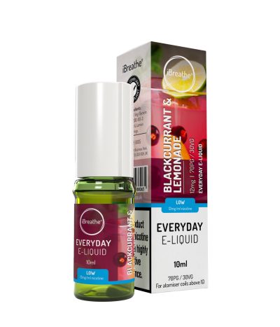 iBreathe High PG E-Liquid Blackcurrant & Lemonade 10ml