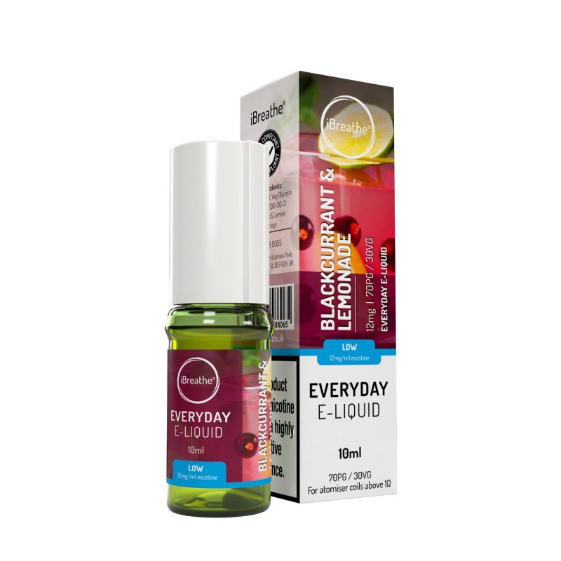 iBreathe High PG E-Liquid Blackcurrant & Lemonade 10ml
