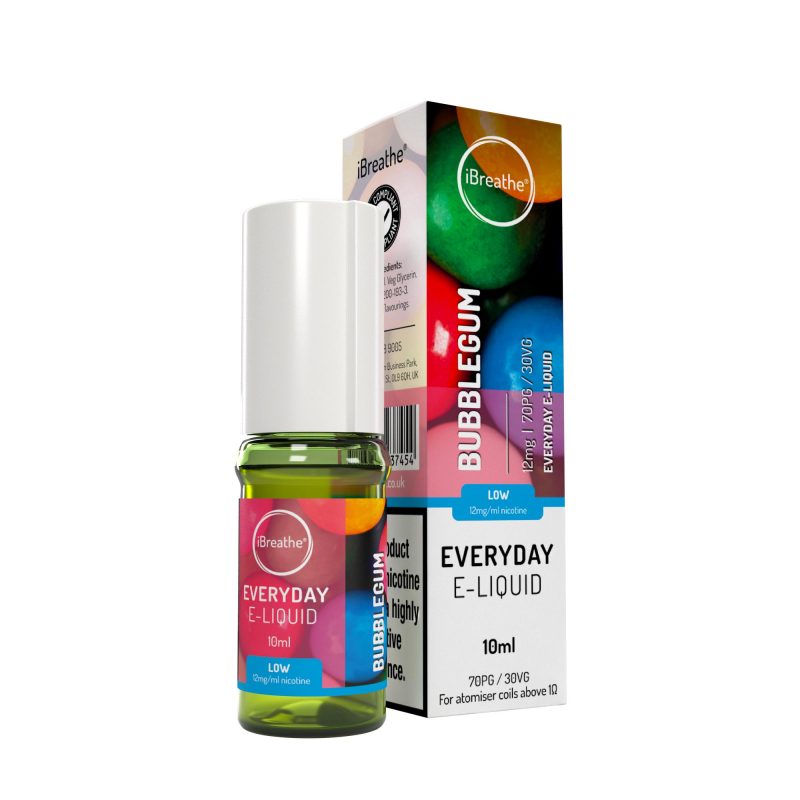 iBreathe High PG E-Liquid Bubblegum 10ml