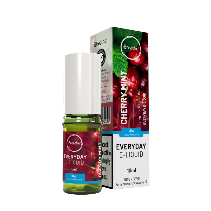 iBreathe High PG E-Liquid Cherry Mint 10ml
