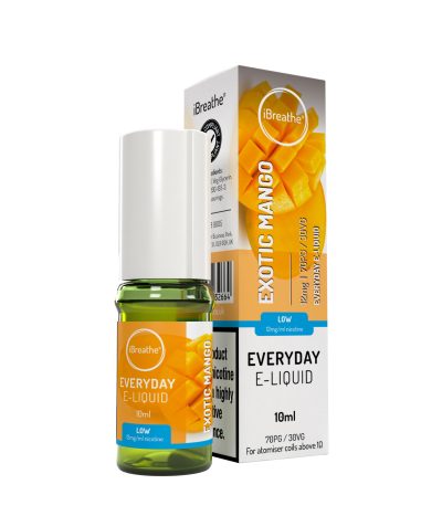 iBreathe High PG E-Liquid Exotic Mango 10ml