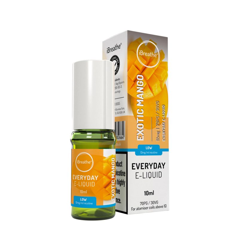 iBreathe High PG E-Liquid Exotic Mango 10ml
