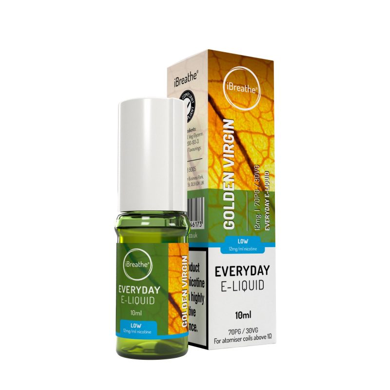 iBreathe High PG E-Liquid Golden Virgin 10ml