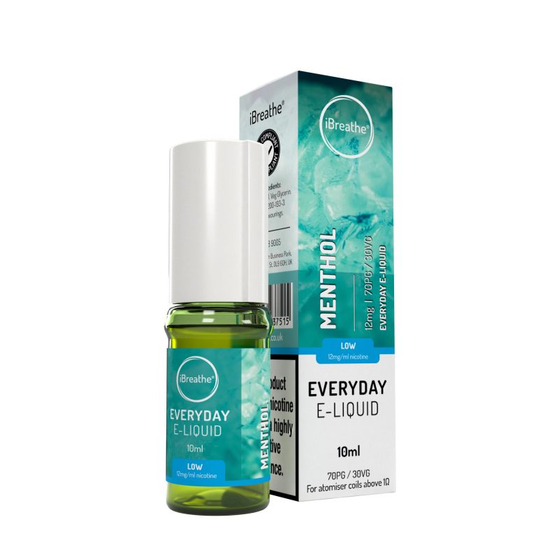 iBreathe Premium E-Liquid - Menthol iBreathe High PG E-Liquid Menthol 10ml