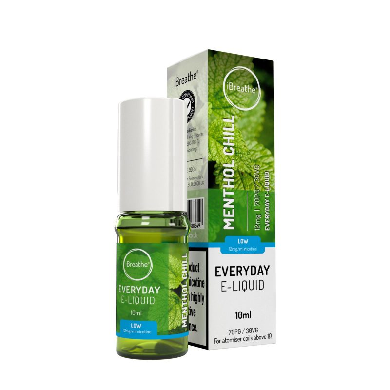 iBreathe Premium E-Liquid - Menthol Chill iBreathe High PG E-Liquid Menthol Chill 10ml