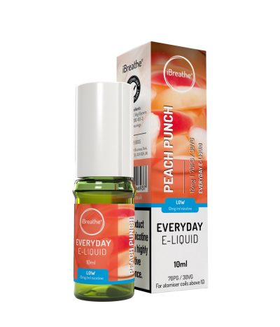 iBreathe High PG E-Liquid Peach Punch 10ml