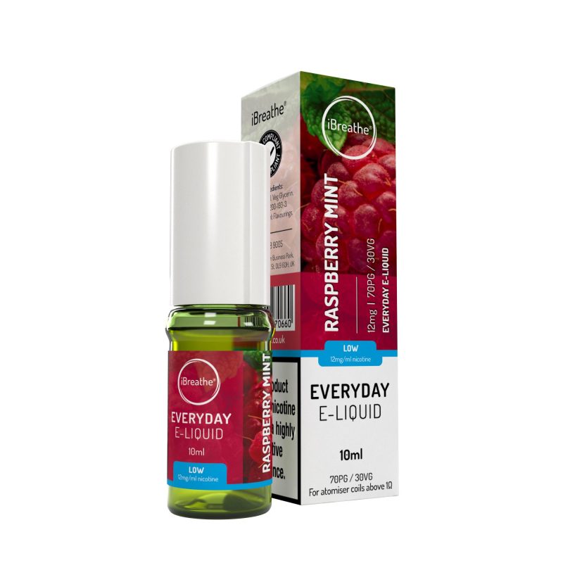 iBreathe High PG E-Liquid Raspberry Mint 10ml