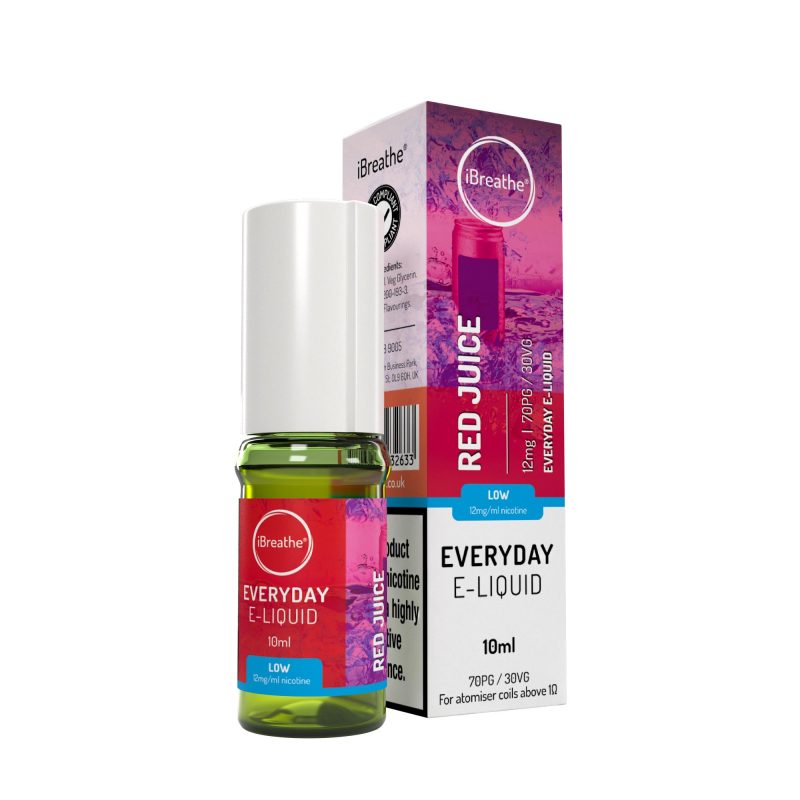 iBreathe Premium E-Liquid - Red Juice iBreathe High PG E-Liquid Red Juice 10ml