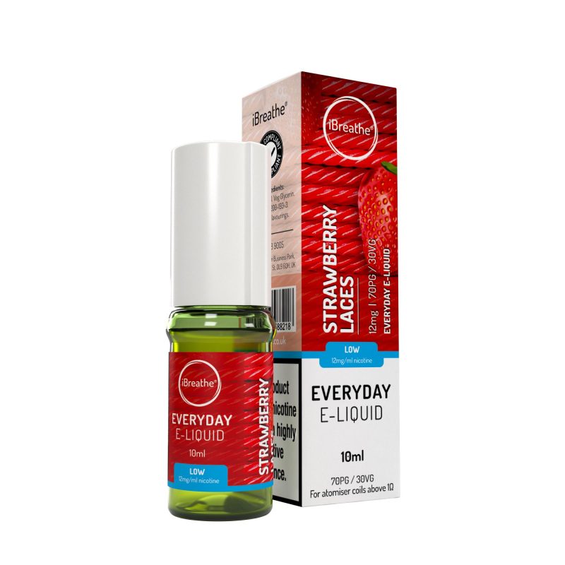 iBreathe High PG E-Liquid Strawberry Laces 10ml