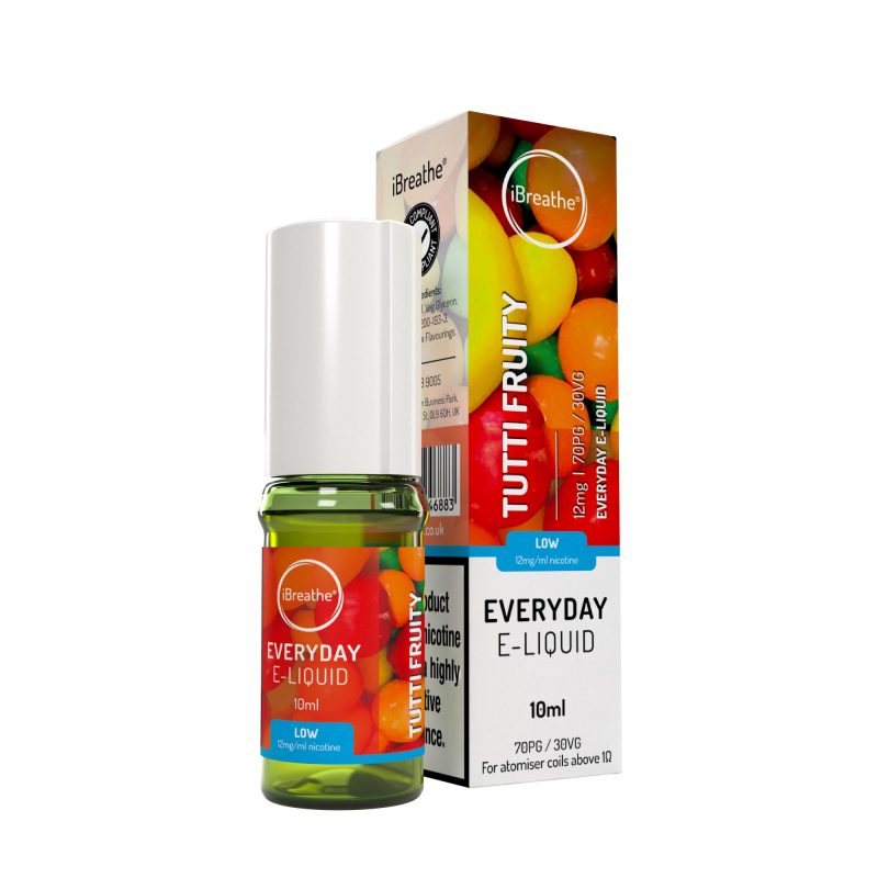 iBreathe High PG E-Liquid Tutti Fruity 10ml