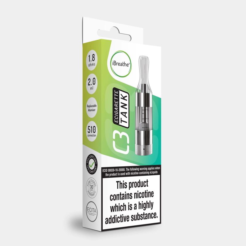 iBreatheC3ReplacementTank2ml1-8ohm510TPD-1.jpg iBreathe C3 Replacement Tank