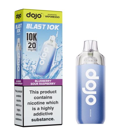 Blueberry Sour Raspberry – Dojo Blast 10K Vape Kit (2ml + 10ml Refillable Pod)