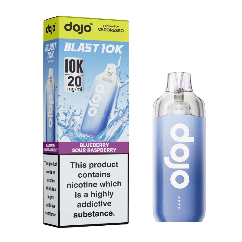 Blueberry Sour Raspberry – Dojo Blast 10K Vape Kit (2ml + 10ml Refillable Pod)