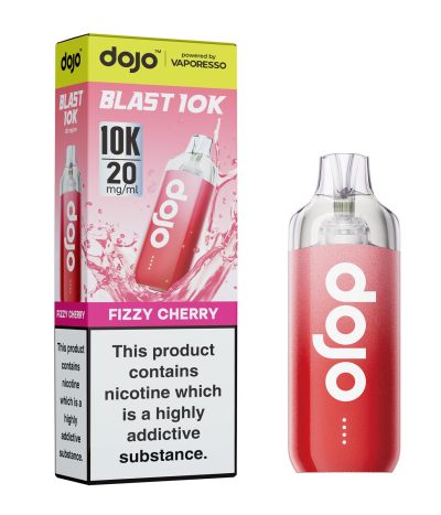 Fizzy Cherry – Dojo Blast 10K Vape Kit (2ml + 10ml Refillable Pod)