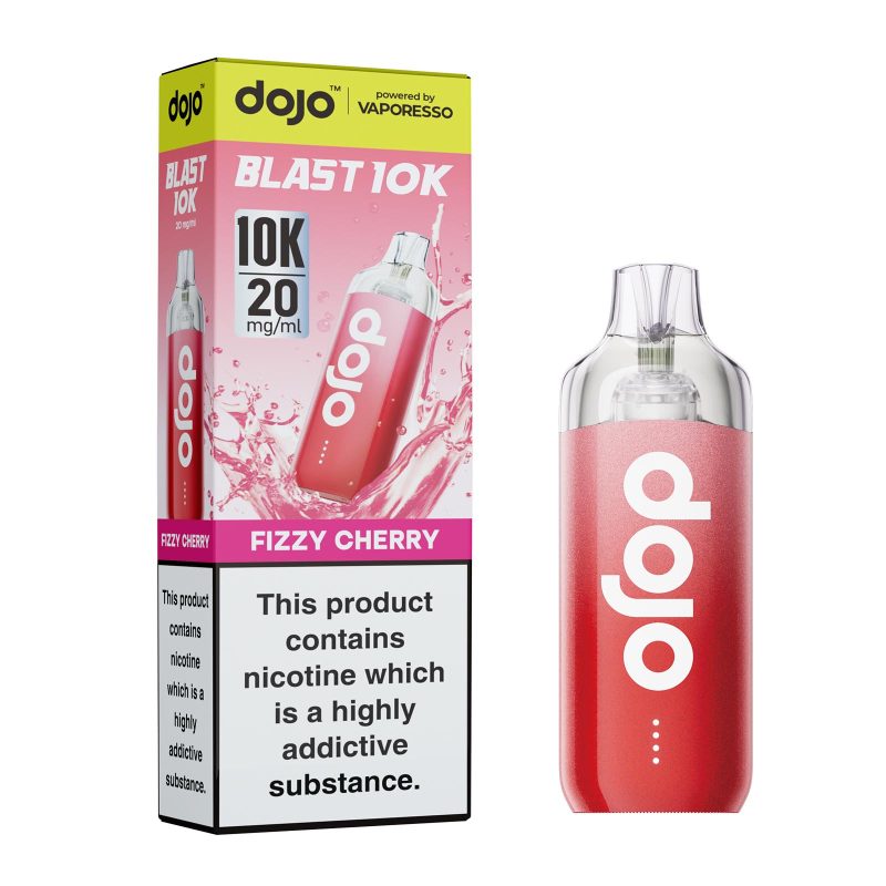 Fizzy Cherry – Dojo Blast 10K Vape Kit (2ml + 10ml Refillable Pod)