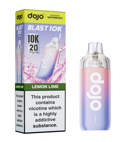 Lemon Lime – Dojo Blast 10K Vape Kit (2ml + 10ml Refillable Pod)