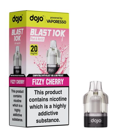 Fizzy Cherry – Dojo Blast 10K Pod (2ml + 10ml Refillable Pod)