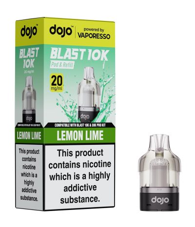 Lemon Lime – Dojo Blast 10K Pod (2ml + 10ml Refillable Pod)