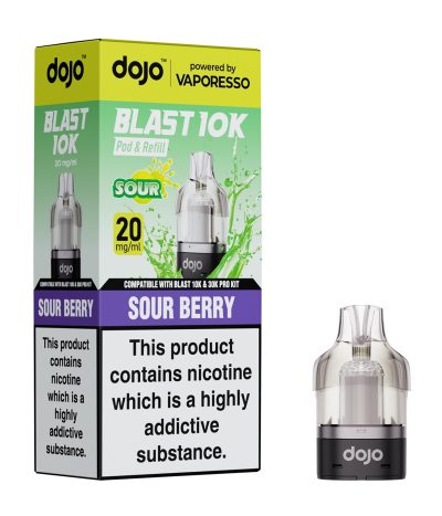 Sour Berry – Dojo Blast 10K Pod (2ml + 10ml Refillable Pod)