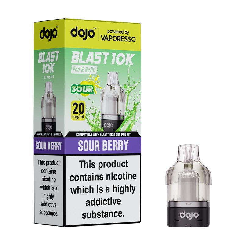Sour Berry – Dojo Blast 10K Pod (2ml + 10ml Refillable Pod)