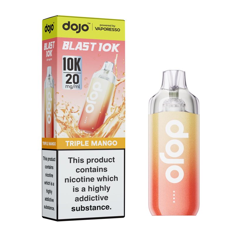 Triple Mango – Dojo Blast 10K Vape Kit (2ml + 10ml Refillable Pod)