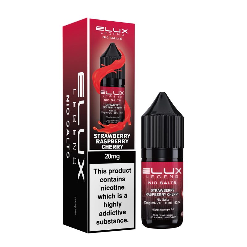 Strawberry Raspberry Cherry – Elux Legend Nic Salts (10ml)