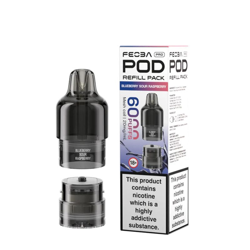 Blueberry Sour Raspberry – Feoba Pro 6000 Pod (2ml + 10ml Refillable Pod)