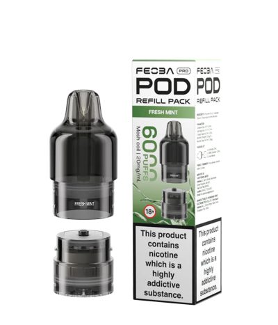 Fresh Mint – Feoba Pro 6000 Pod (2ml + 10ml Refillable Pod)