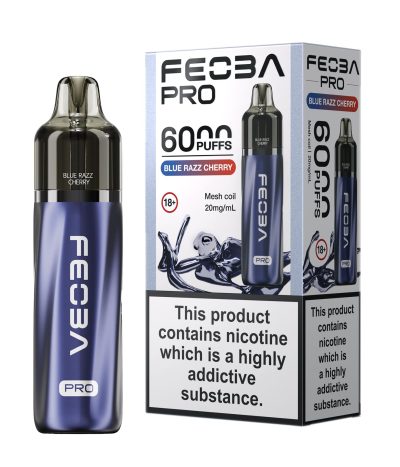 Blue Razz Cherry – Feoba Pro 6000 Vape Kit (2ml + 10ml Refillable Pod)