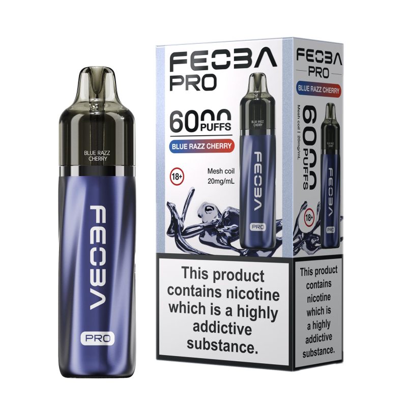 Feoba Pro 6000 Vape Kit - Blue Razz Cherry Blue Razz Cherry – Feoba Pro 6000 Vape Kit (2ml + 10ml Refillable Pod)