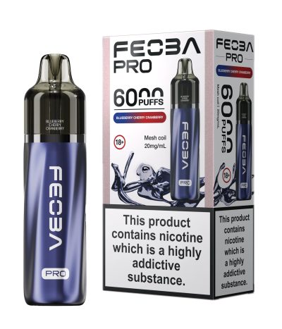 Blueberry Cherry Cranberry – Feoba Pro 6000 Vape Kit (2ml + 10ml Refillable Pod)