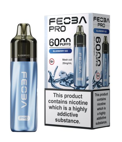 Blueberry Ice – Feoba Pro 6000 Vape Kit (2ml + 10ml Refillable Pod)