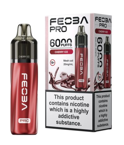 Cherry Ice – Feoba Pro 6000 Vape Kit (2ml + 10ml Refillable Pod)