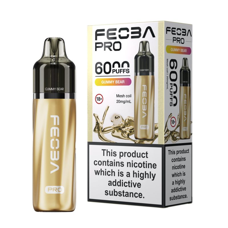 Feoba Pro 6000 Vape Kit - Gummy Bear Gummy Bear – Feoba Pro 6000 Vape Kit (2ml + 10ml Refillable Pod)