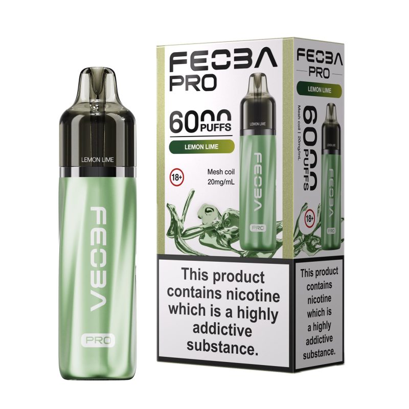 Lemon Lime – Feoba Pro 6000 Vape Kit (2ml + 10ml Refillable Pod)