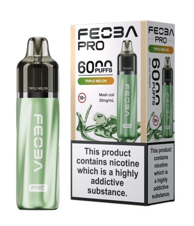 Triple Melon – Feoba Pro 6000 Vape Kit (2ml + 10ml Refillable Pod)