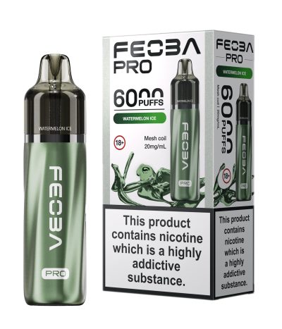 Watermelon Ice – Feoba Pro 6000 Vape Kit (2ml + 10ml Refillable Pod)
