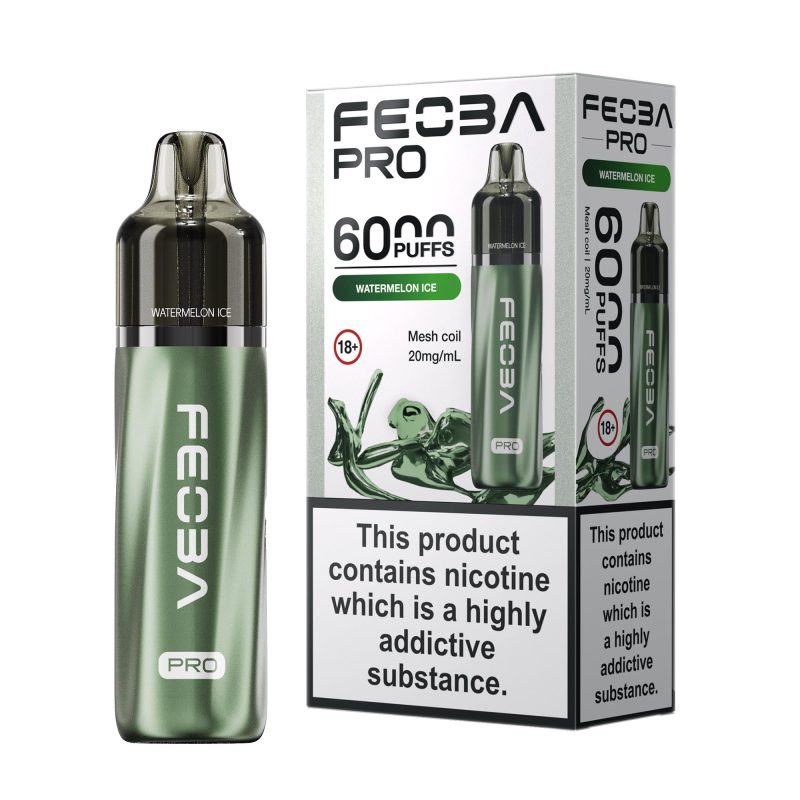 Feoba Pro 6000 Vape Kit - Watermelon Ice Watermelon Ice – Feoba Pro 6000 Vape Kit (2ml + 10ml Refillable Pod)