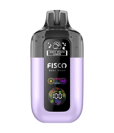 Juicy Peach Lemon – Fisco Point Pro 7000 Vape Kit (2ml + 10ml Refillable Pod)