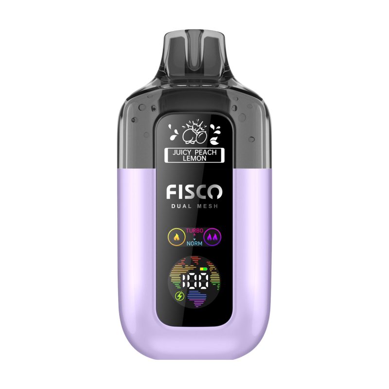 Juicy Peach Lemon – Fisco Point Pro 7000 Vape Kit (2ml + 10ml Refillable Pod)