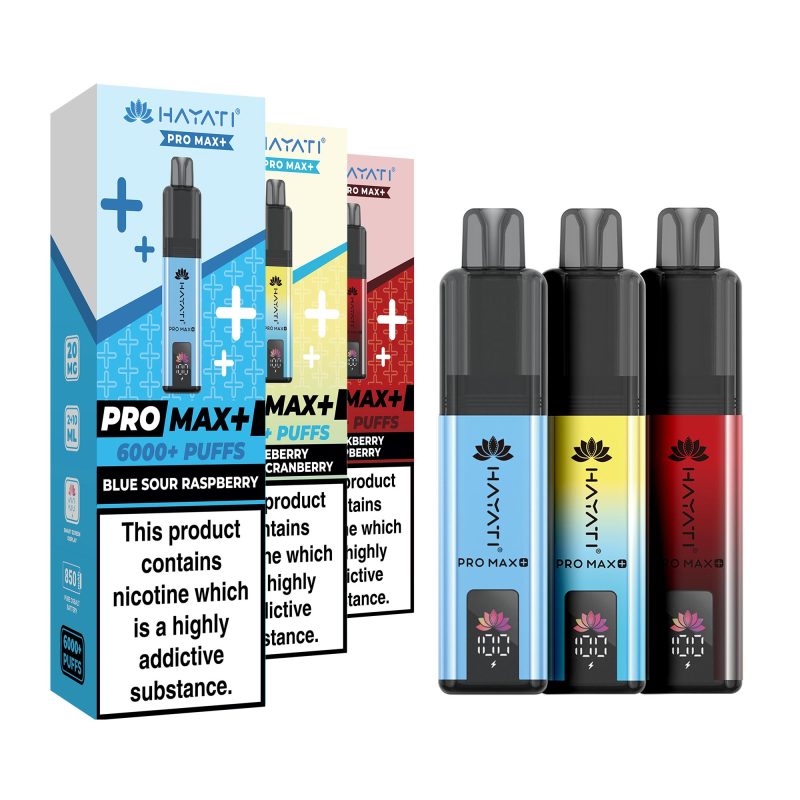Hayati Pro Max+ 6000 Vape Kits 3-Pack (Mix & Match)