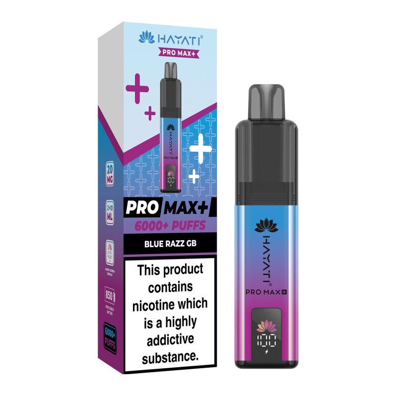 Blue Razz GB – Hayati Pro Max+ 6000 Vape Kit (2ml + 10ml Refillable Pod)