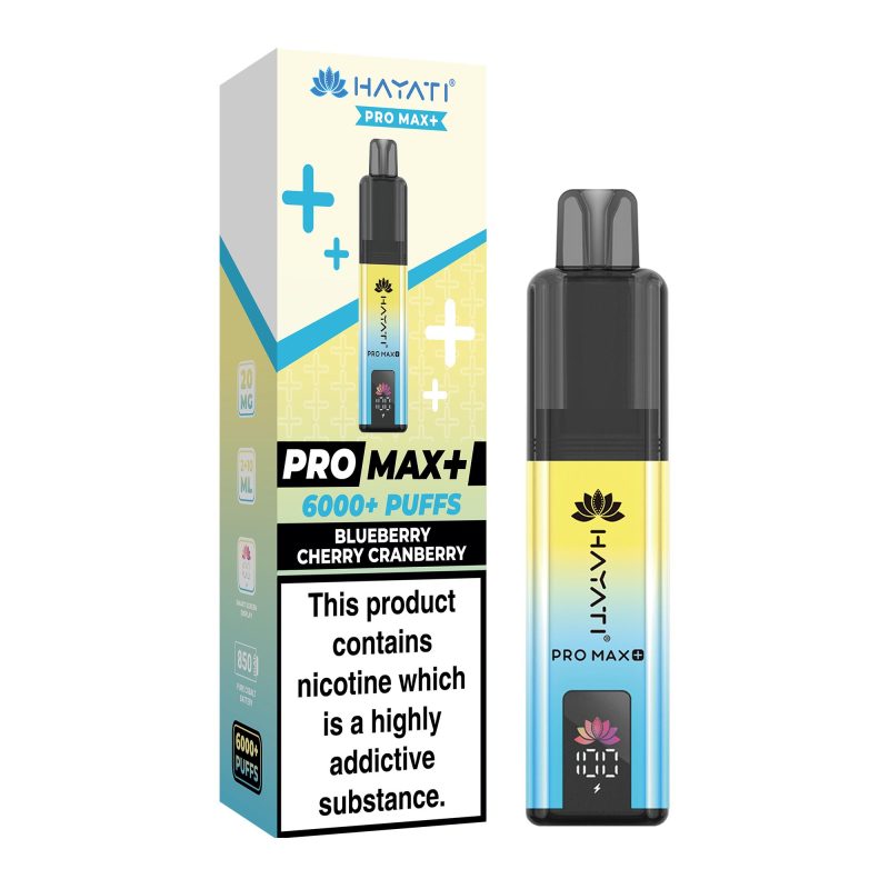Blueberry Cherry Cranberry – Hayati Pro Max+ 6000 Vape Kit (2ml + 10ml Refillable Pod)