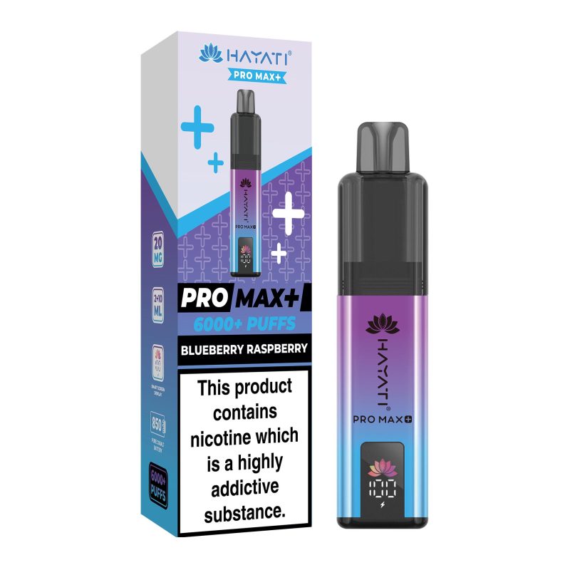 Blueberry Raspberry – Hayati Pro Max+ 6000 Vape Kit (2ml + 10ml Refillable Pod)
