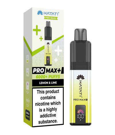 Lemon & Lime – Hayati Pro Max+ 6000 Vape Kit (2ml + 10ml Refillable Pod)