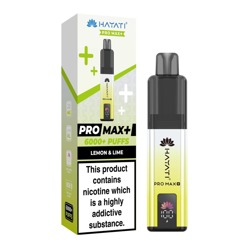 Lemon & Lime – Hayati Pro Max+ 6000 Vape Kit (2ml + 10ml Refillable Pod)