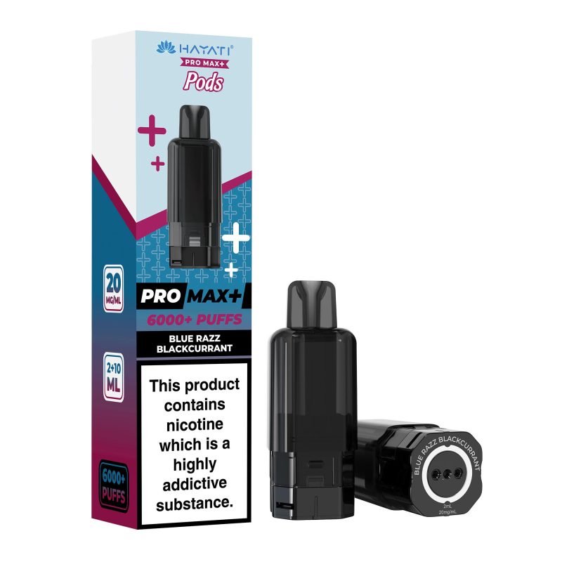 Blue Razz Blackcurrant – Hayati Pro Max+ 6000 Pod (2ml + 10ml Refillable Pod)