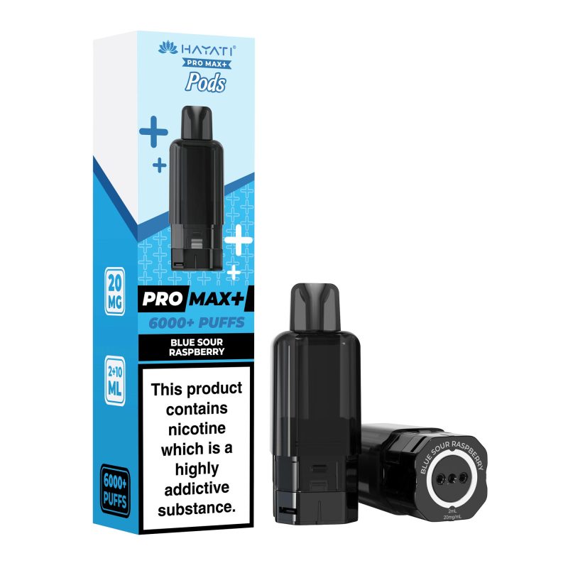 Hayati Pro Max Plus 6000 Pod - Blue Sour Raspberry Blue Sour Raspberry – Hayati Pro Max+ 6000 Pod (2ml + 10ml Refillable Pod)