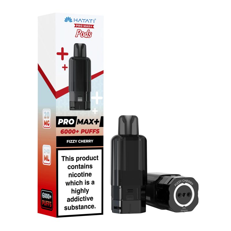 Hayati Pro Max Plus 6000 Pod - Fizzy Cherry Fizzy Cherry – Hayati Pro Max+ 6000 Pod (2ml + 10ml Refillable Pod)