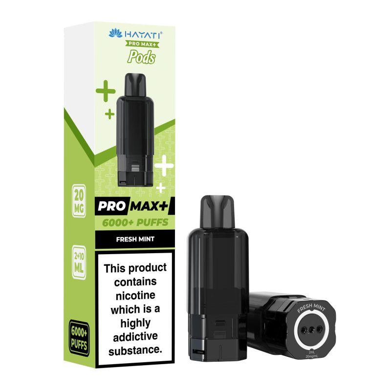 Hayati Pro Max Plus 6000 Pod - Fresh Mint Fresh Mint – Hayati Pro Max+ 6000 Pod (2ml + 10ml Refillable Pod)